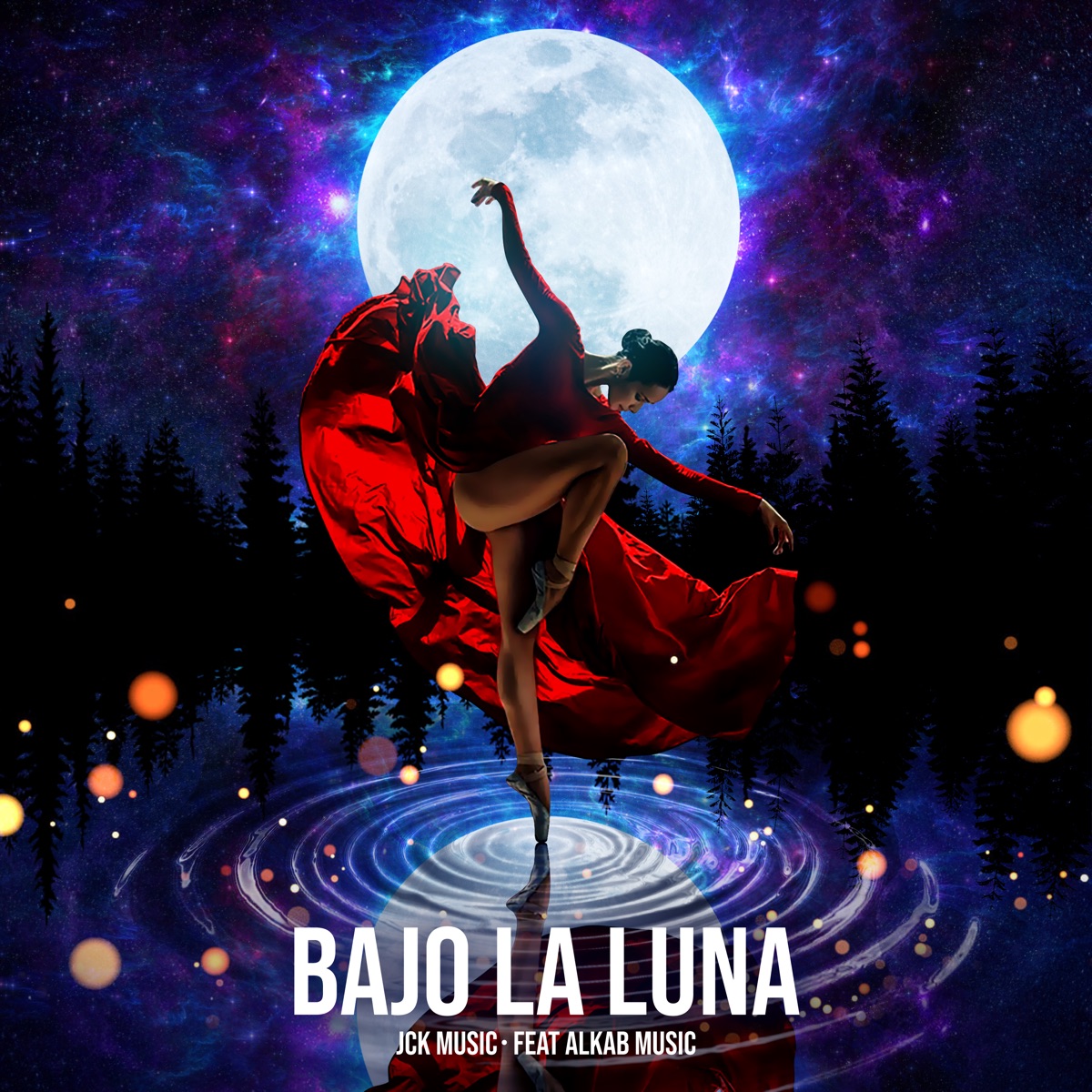 Bajo La Luna (feat. Alkab Music) - Single by JCK Music & AMENADIEL OFICIAL album cover