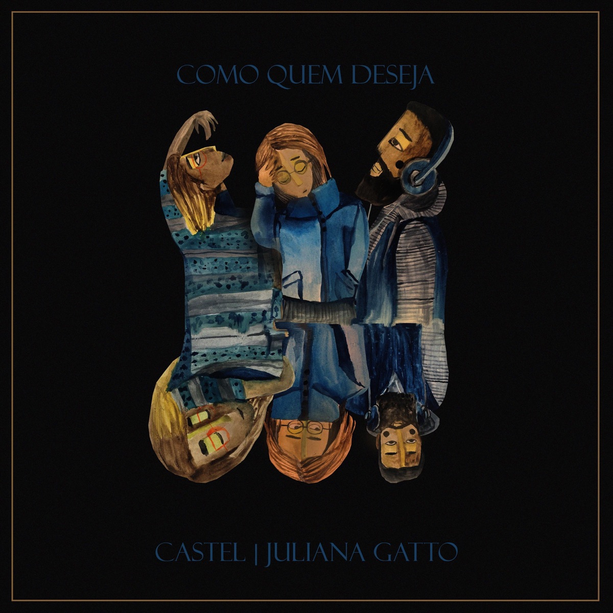 Como Quem Deseja - Single by Castel & Juliana Gatto album cover