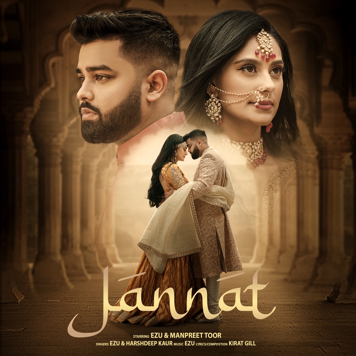 Jannat - Single by Ezu & Harshdeep Kaur album cover