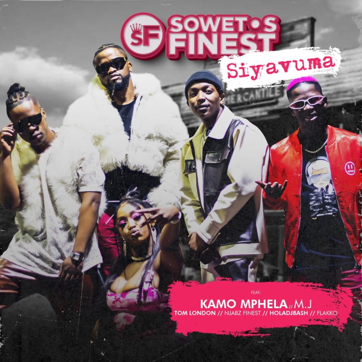 Siyavuma (Re-Up) [feat. Kamo Mphela, M.J, Tom London, Flakko, HolaDjBash & Njabz Finest] - Single by Soweto's Finest album cover