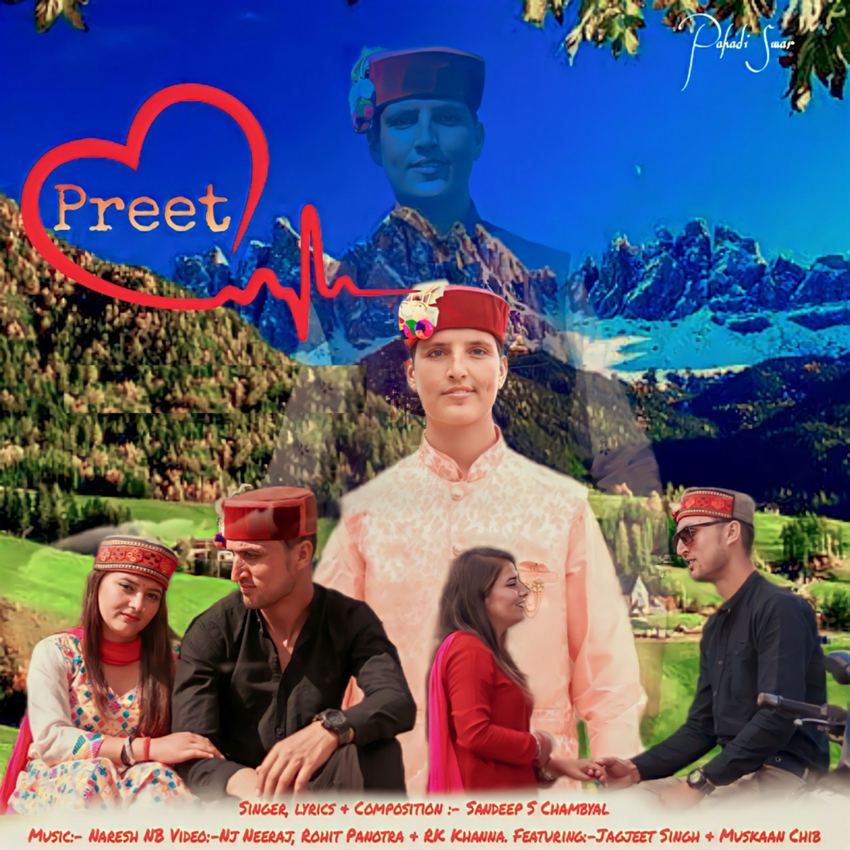 Preet (Original) - Single by Sandeep S Chambyal album cover