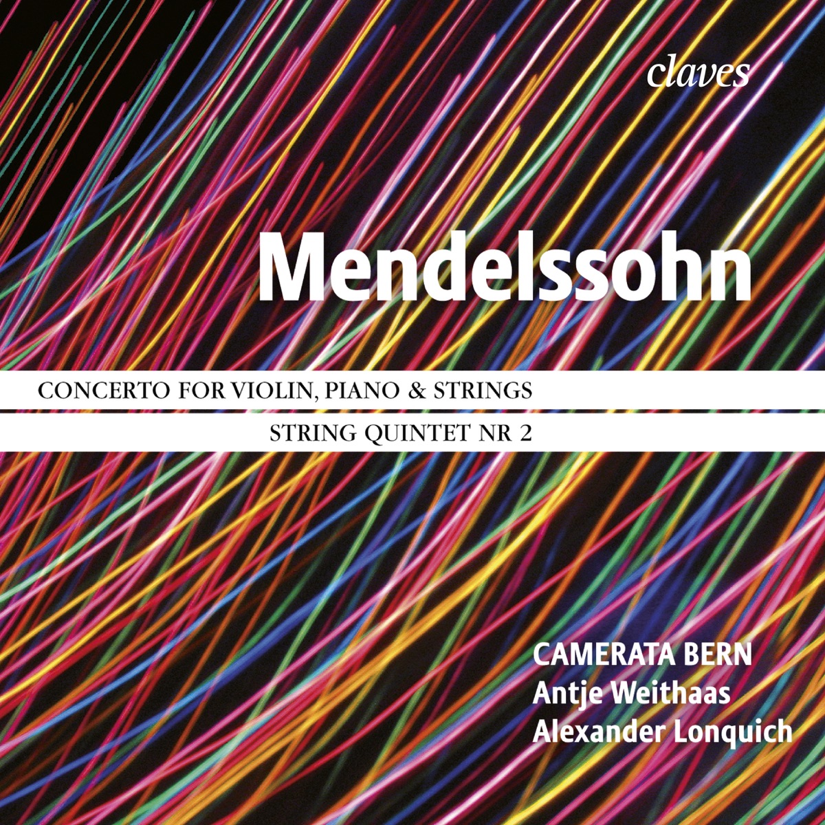 Mendelssohn: Concerto for Violin and Piano, String Quintet No. 2 by Antje Weithaas, Alexander Lonquich & Camerata Bern album cover
