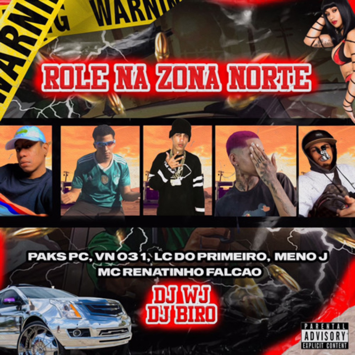 Role na Zona Norte (feat. MC Renatinho Falcão, Dj Biro, MC LC do Primeiro, PAKS PC & MC MENO J) - Single by DJ WJ, DJ WJ da Inestan & VN 031 album cover