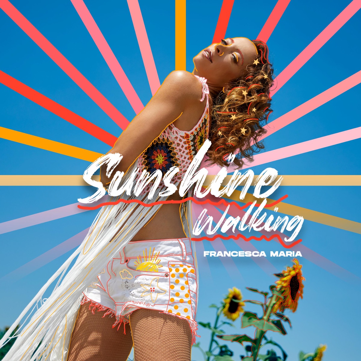 Sunshine Walking - Single by Francesca Maria album cover