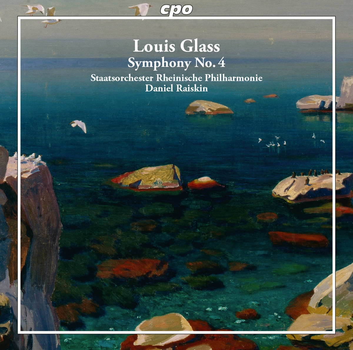 Glass: Symphony No. 4 in E Minor, Op. 43 by Staatsorchester Rheinische Philharmonie & Daniel Raiskin album cover