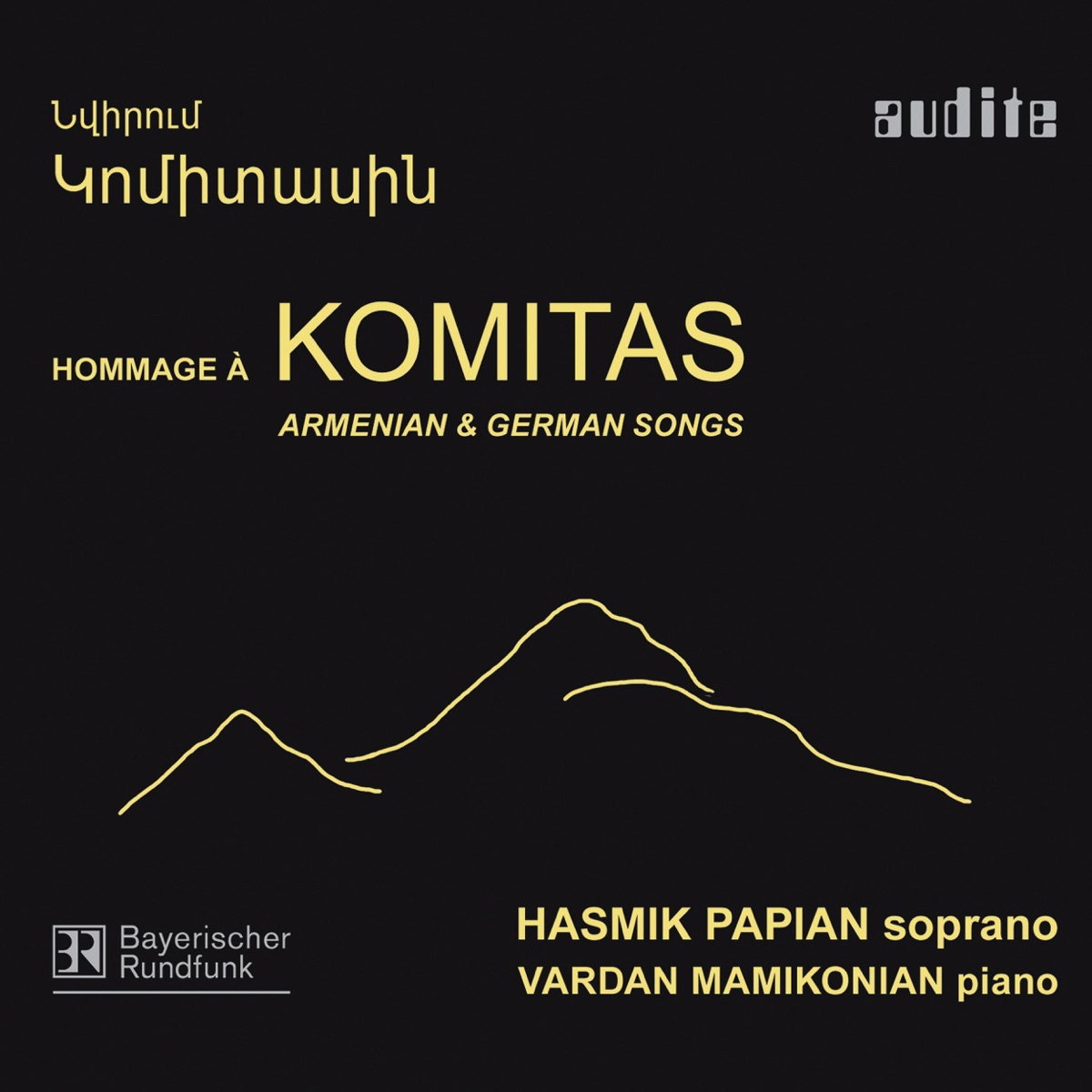 Hommage à Komitas by Hasmik Papian & Vardan Mamikonian album cover