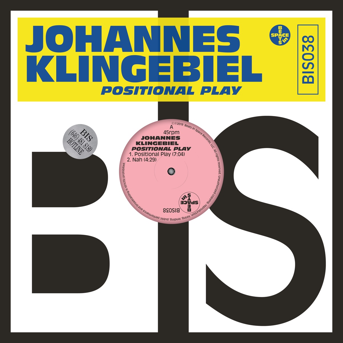 Positional Play - EP by Johannes Klingebiel album cover