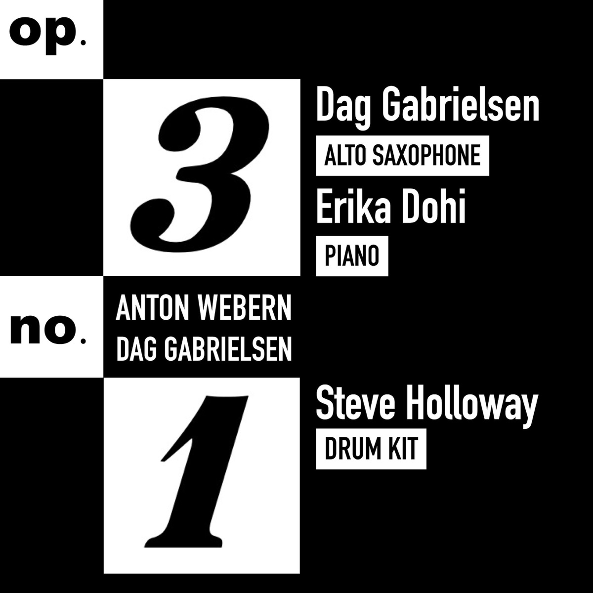 Op. 3, No. 1 (feat. Erika Dohi & Steve Holloway) - Single by Dag Gabrielsen album cover