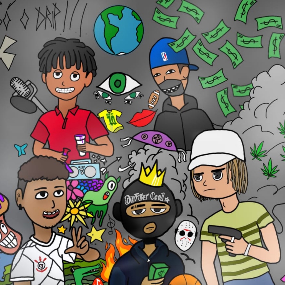 Roubando o Drip - Single by EU LOP3S, Emize Mc & Storm4lonw album cover