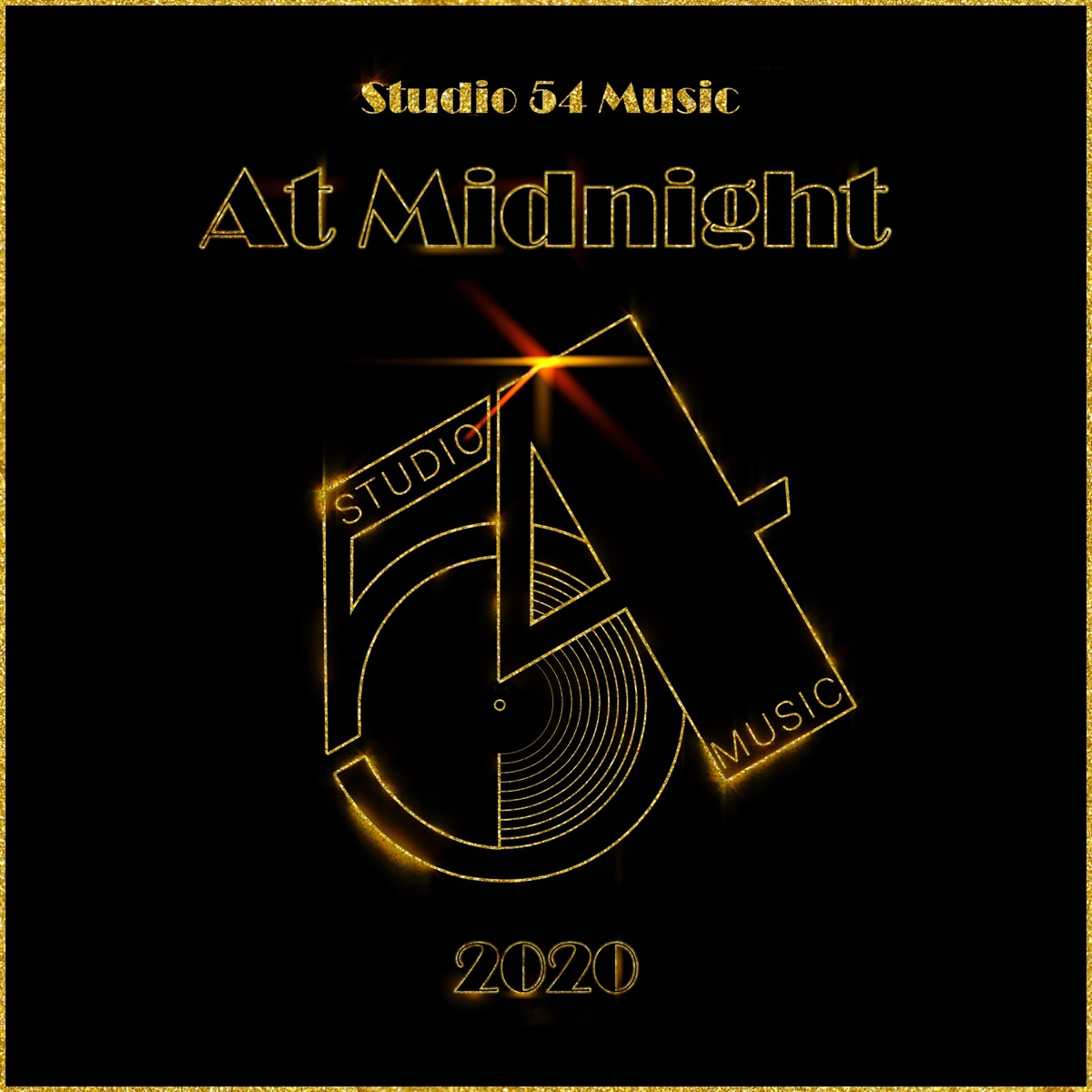 At Midnight - Single (feat. JKriv) - Single by Studio 54 Music album cover