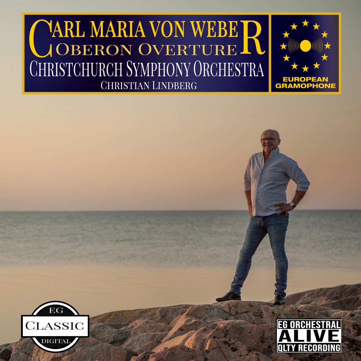 Oberon Overture - EP by Christian Lindberg, Carl Maria Von Weber, Per Egland & Christchurch Symphony Orchestra album cover