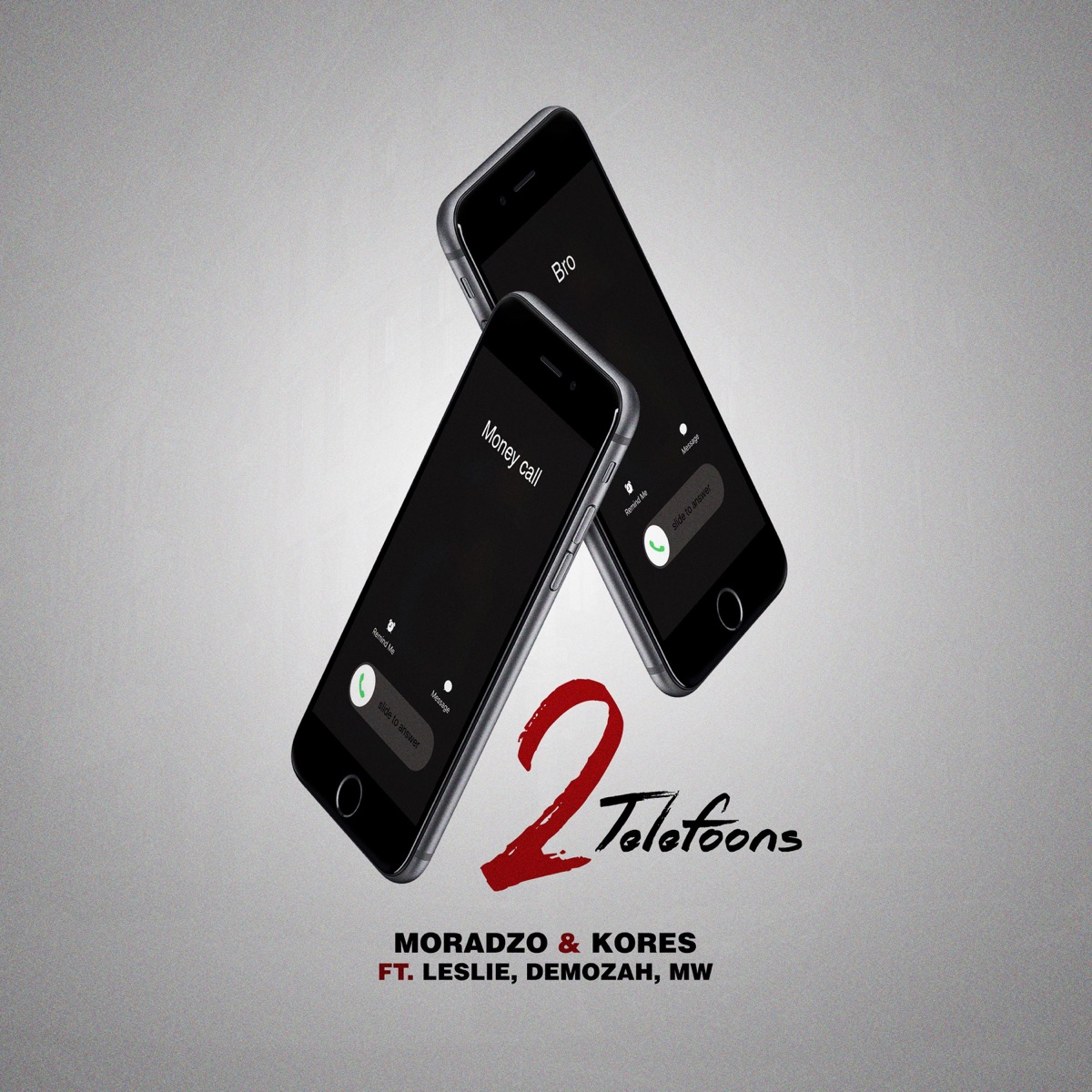 2 Telefoons (feat. Leslie, Demozah & MW) - Single by Kores & Moradzo album cover