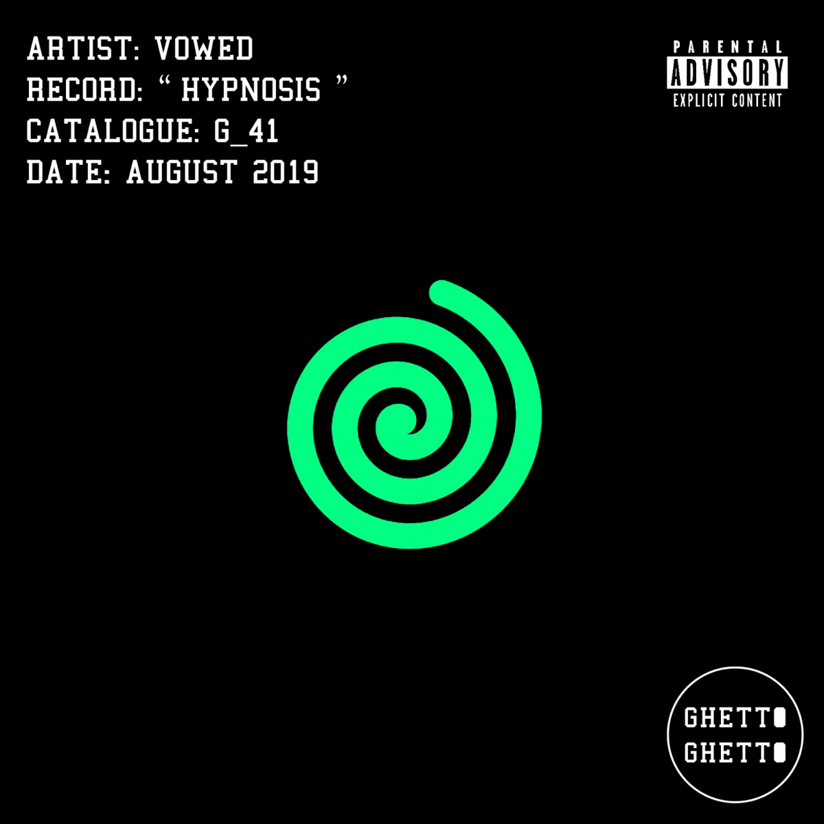 Hypnosis - Single by VOWED album cover