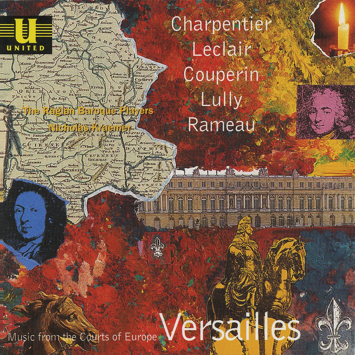 Music from the Courts of Europe - Versailles by Elizabeth Wallfisch, The Raglan Baroque Players & Nicholas Kraemer album cover