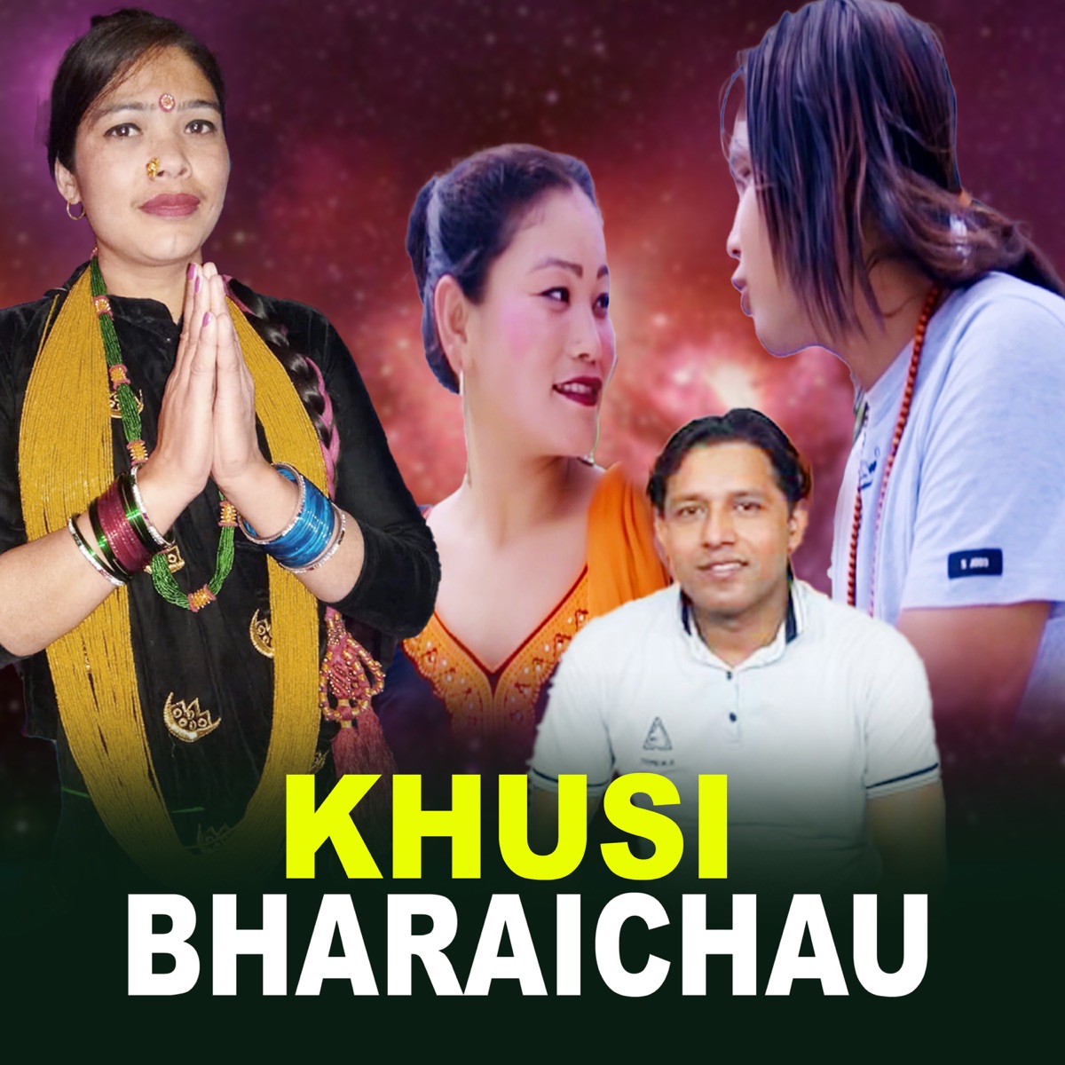Khusi Bharaichhau - Single by Anil Bista Pyuthani, Samundra Giri & Kumari Chepang album cover