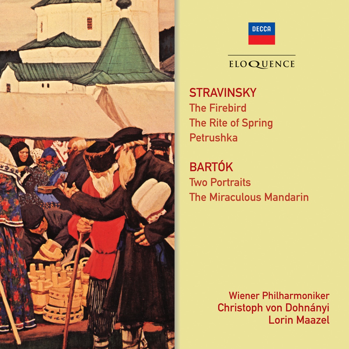 Stravinsky, Bartok: Ballet Music by Vienna Philharmonic, Christoph von Dohnányi, Lorin Maazel & Chorus of the Vienna State Opera album cover
