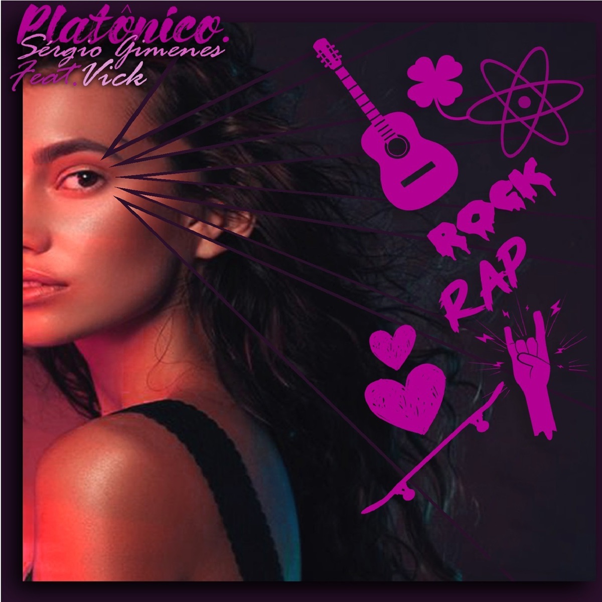 Platônico (feat. Vick) - Single by Sérgio Gimenes album cover