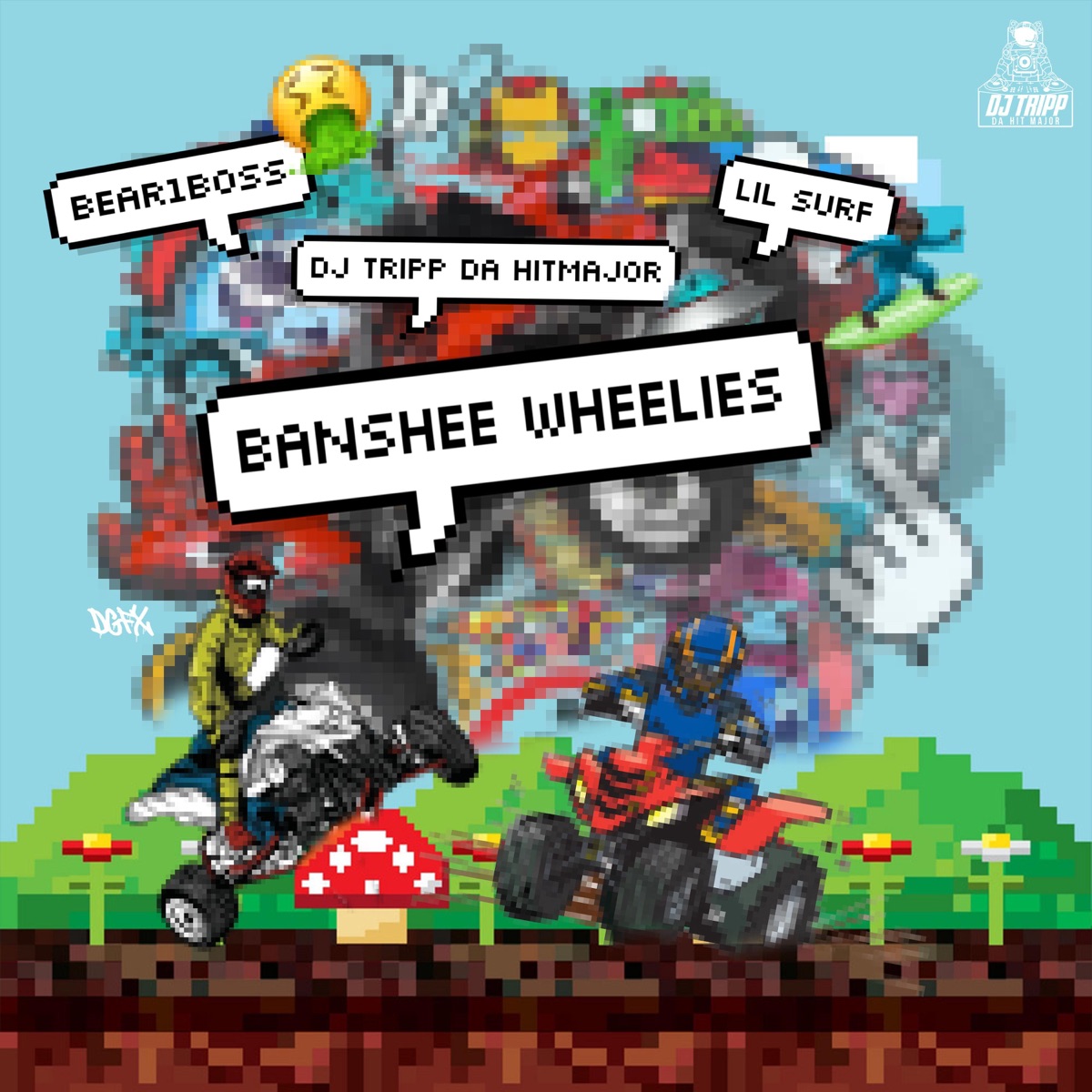 Banshee Wheelies (feat. Bear1Boss & Lil Surf) - Single by Dj Tripp Da Hit Major album cover