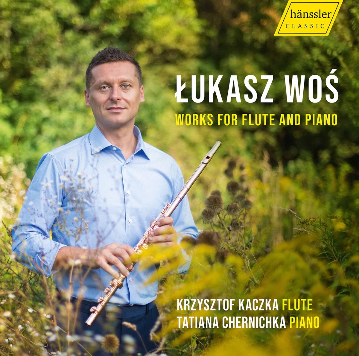 Łukasz Woś: Works for Flute & Piano by Krzysztof Kaczka & Tatiana Chernichka album cover