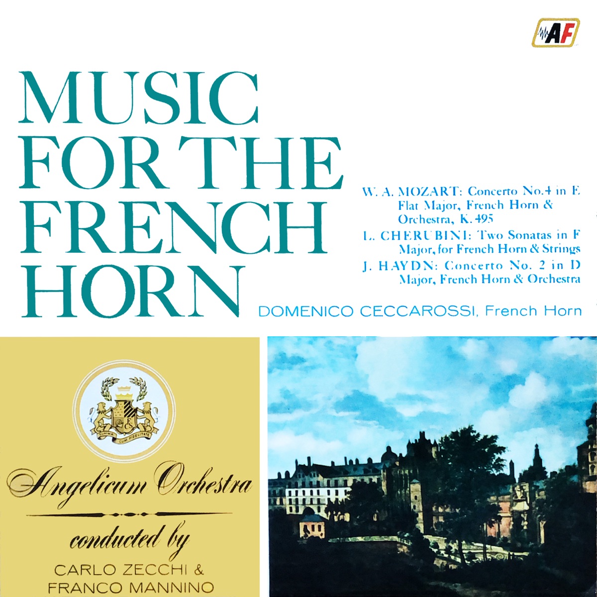 Music For The French Horn by Angelicum Orchestra, Franco Mannino & Carlo Zecchi album cover