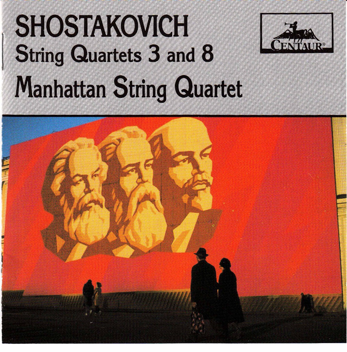 Shostakovich: String Quartets Nos. 3 & 8 by Manhattan String Quartet album cover