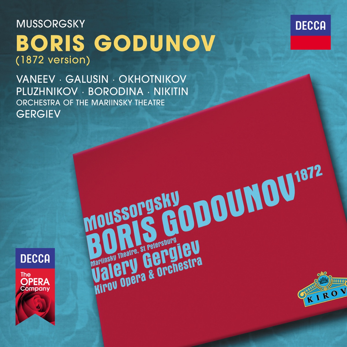 Mussorgsky: Boris Godunov by Vladimir Vaneev, Vladimir Galusin, Nikolai Ohotnikov, Konstantin Pluzhnikov, Olga Borodina, Evgeny Nikitin, Valery Gergiev & Mariinsky Orchestra album cover