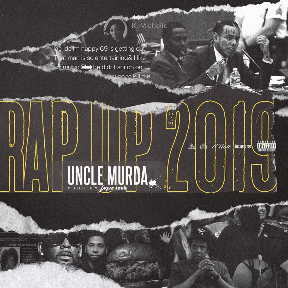Rap Up 2019 by Uncle Murda album cover