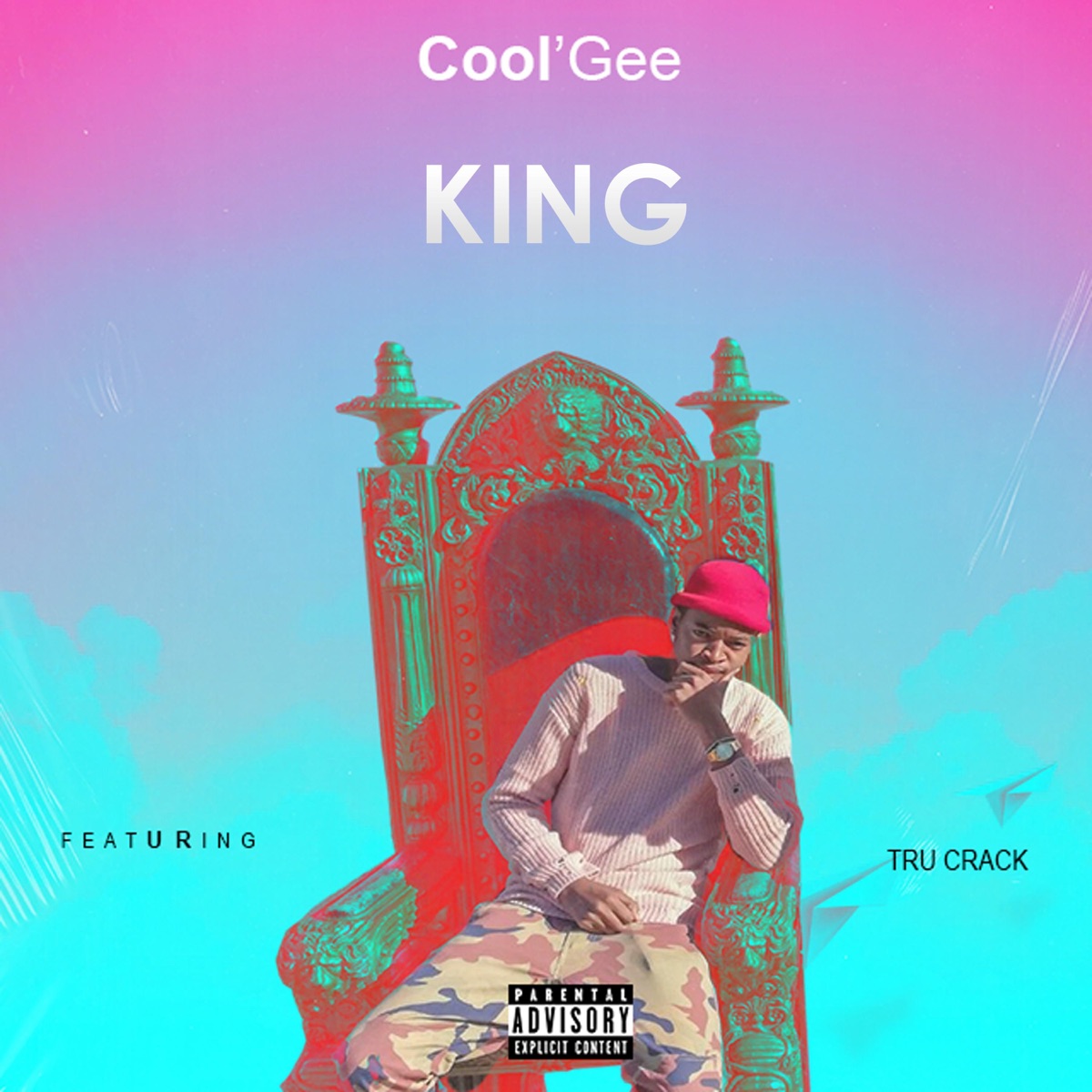 King (feat. Tru Crack) - Single by Cool'gee album cover