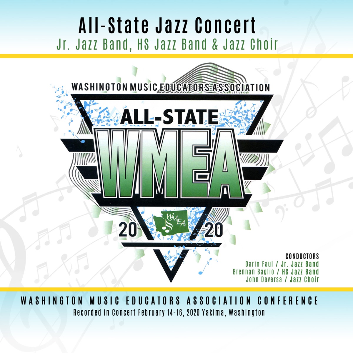 Washington WMEA All-State 2020 All-State Jazz Concert Disc 2 (Live) by All-State Jazz Band & John Daversa album cover