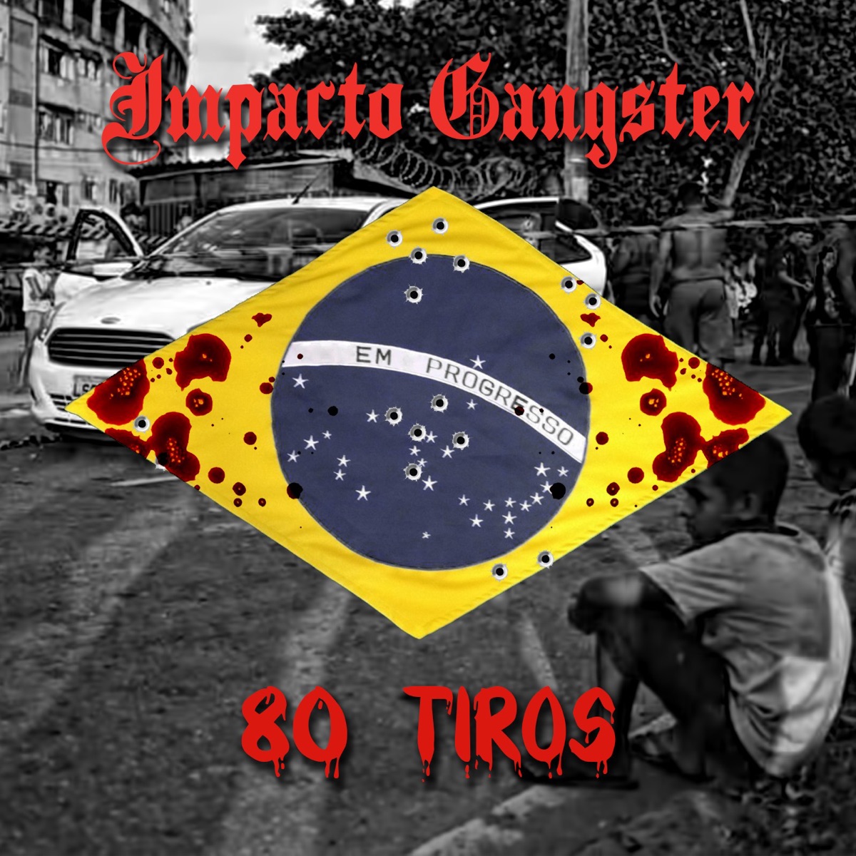 80 Tiros - Single by Impacto Gangster album cover