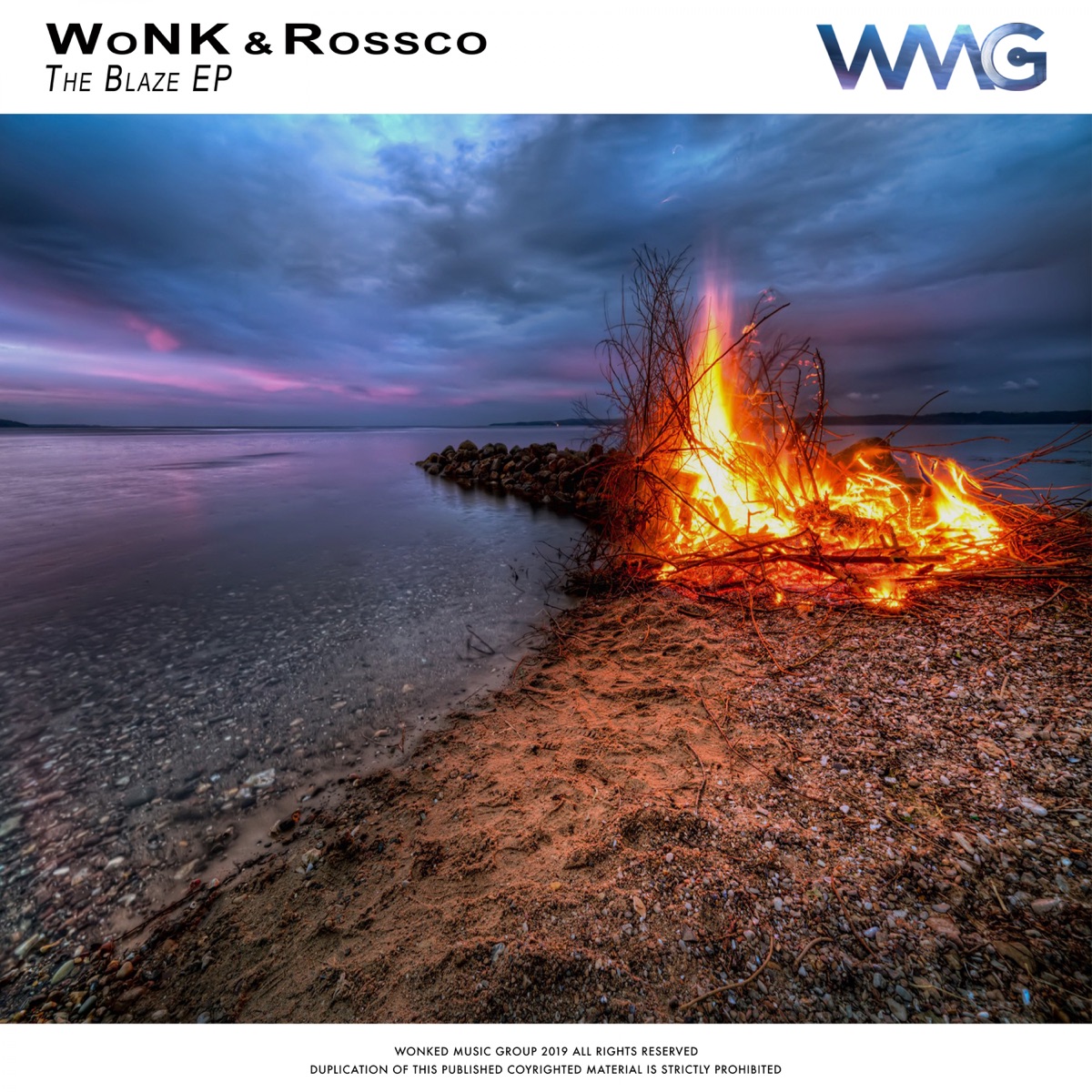 The Blaze - EP by Wonk & Rossco album cover