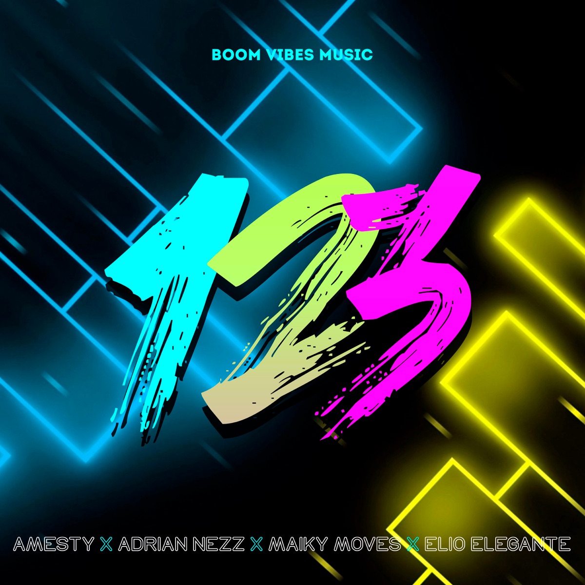 123 - Single by Amesty, Adrian Nezz, Maiky Moves, Elio Elegante & Boom Vibes Music album cover