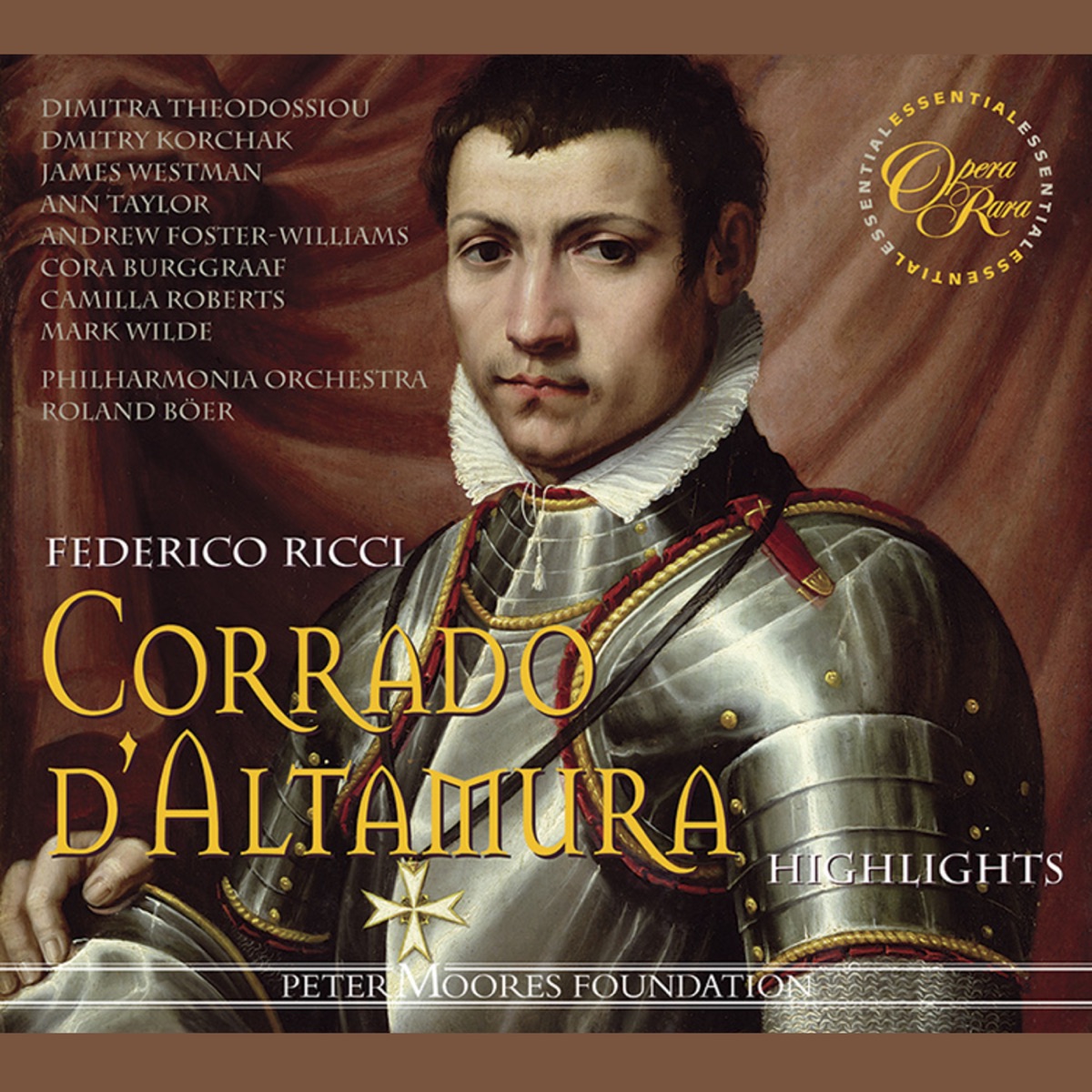 Ricci: Corrado d'Altamura (Highlights) by James Westman, Geoffrey Mitchell Choir, Roland Boer, Dimitra Theodossiou, Philharmonia Orchestra, Ann Taylor & Dmitry Korchak album cover
