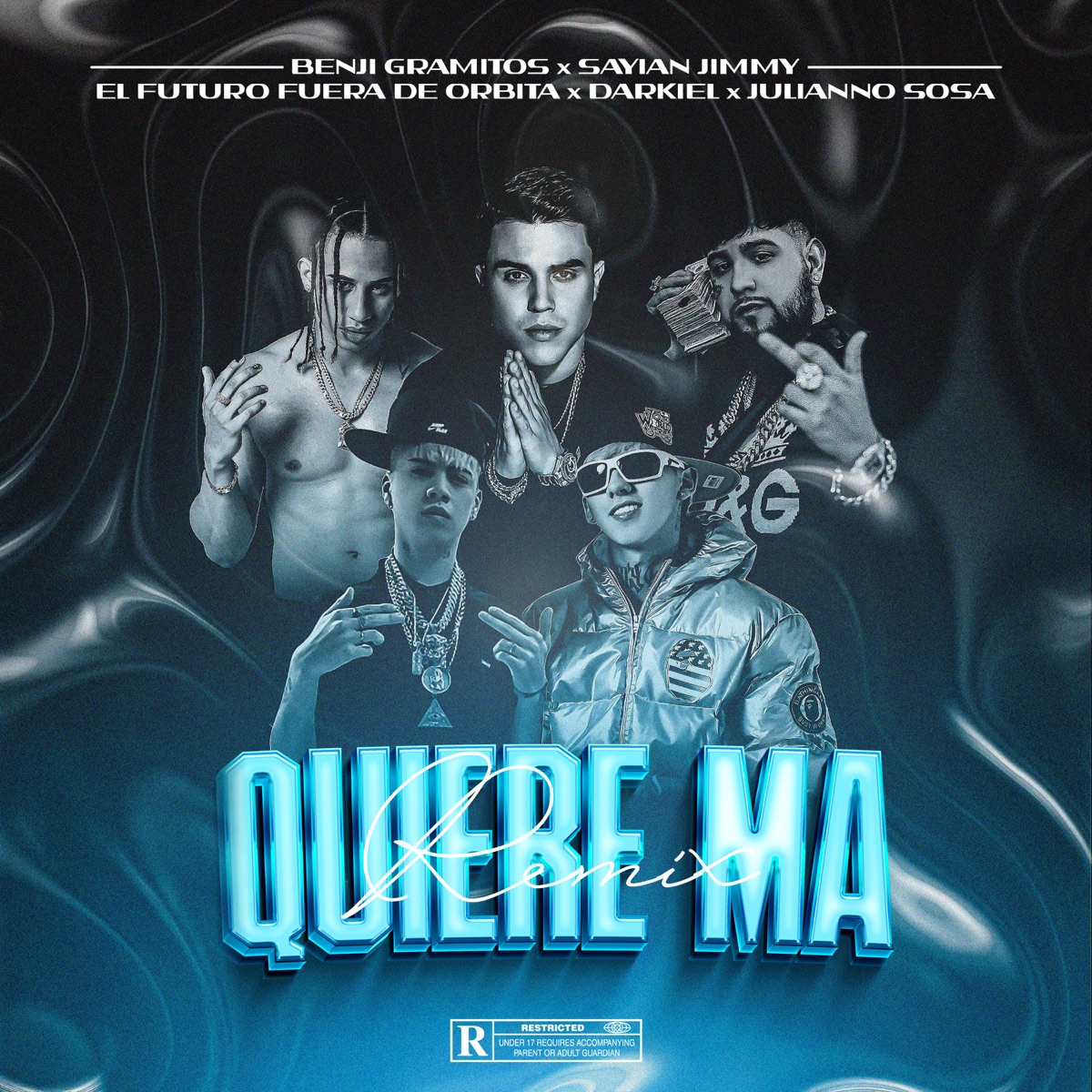 Quiere Ma (Remix) [feat. Sayian Jimmy & El Futuro Fuera De Orbita] - Single by Benji Gramitos, Darkiel & Julianno Sosa album cover