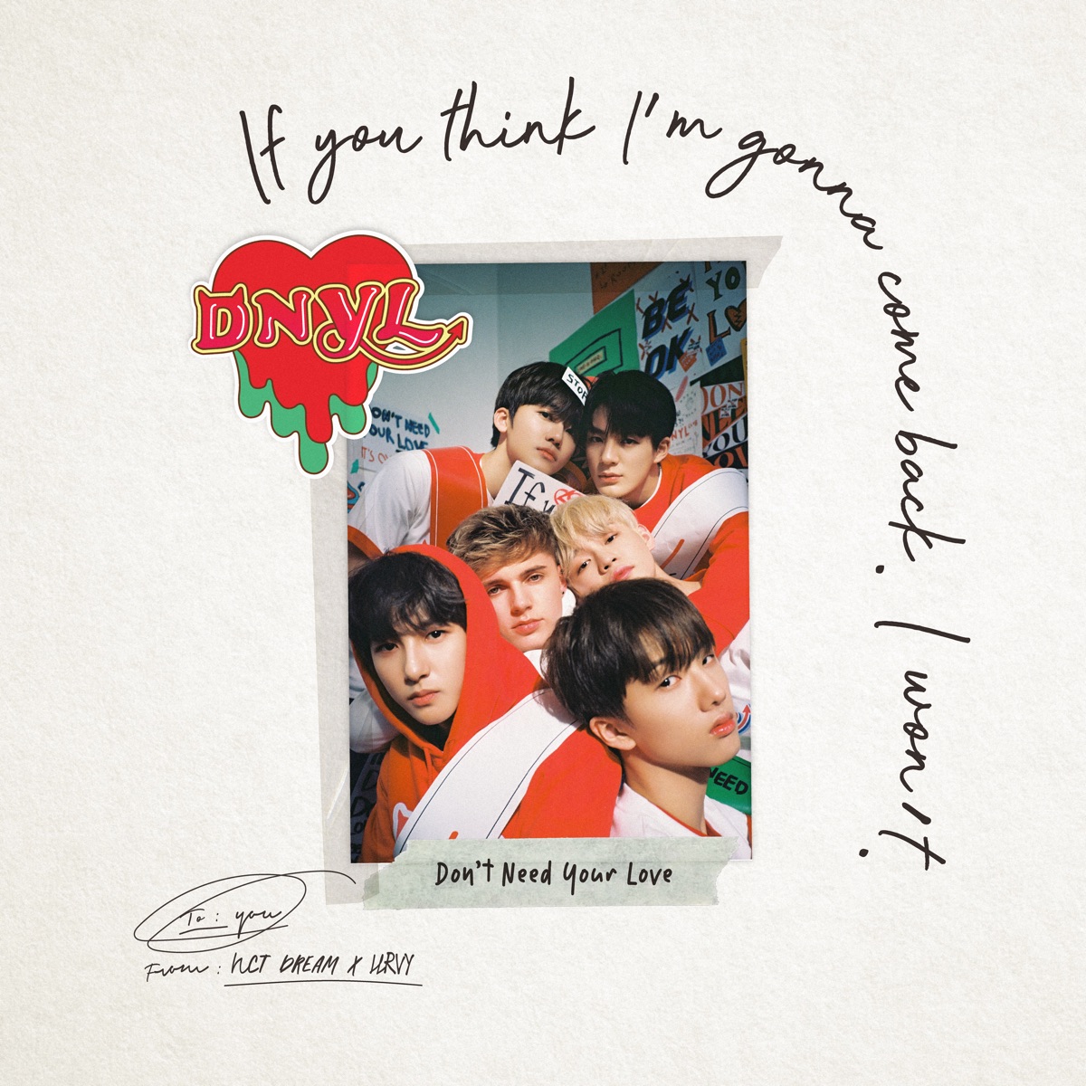 Don’t Need Your Love - Single by NCT DREAM & HRVY album cover