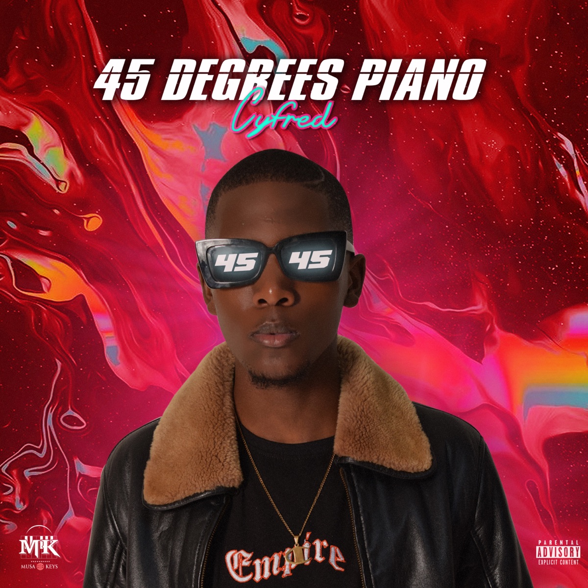 45 Degrees Piano - EP by Cyfred album cover