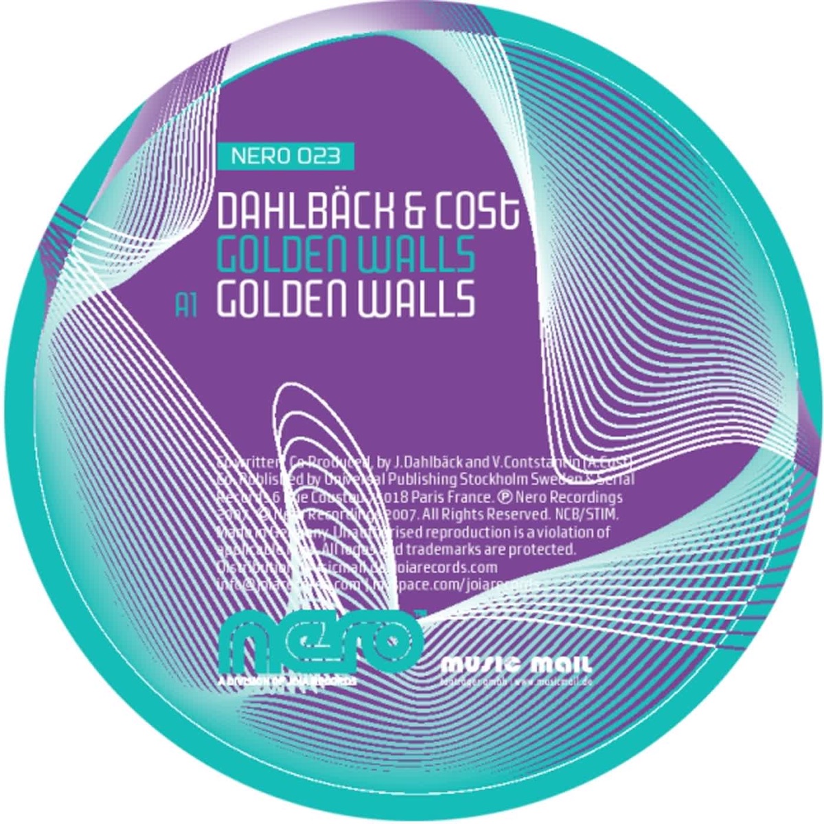 Golden Walls - Single by John Dahlbäck & Arno Cost album cover
