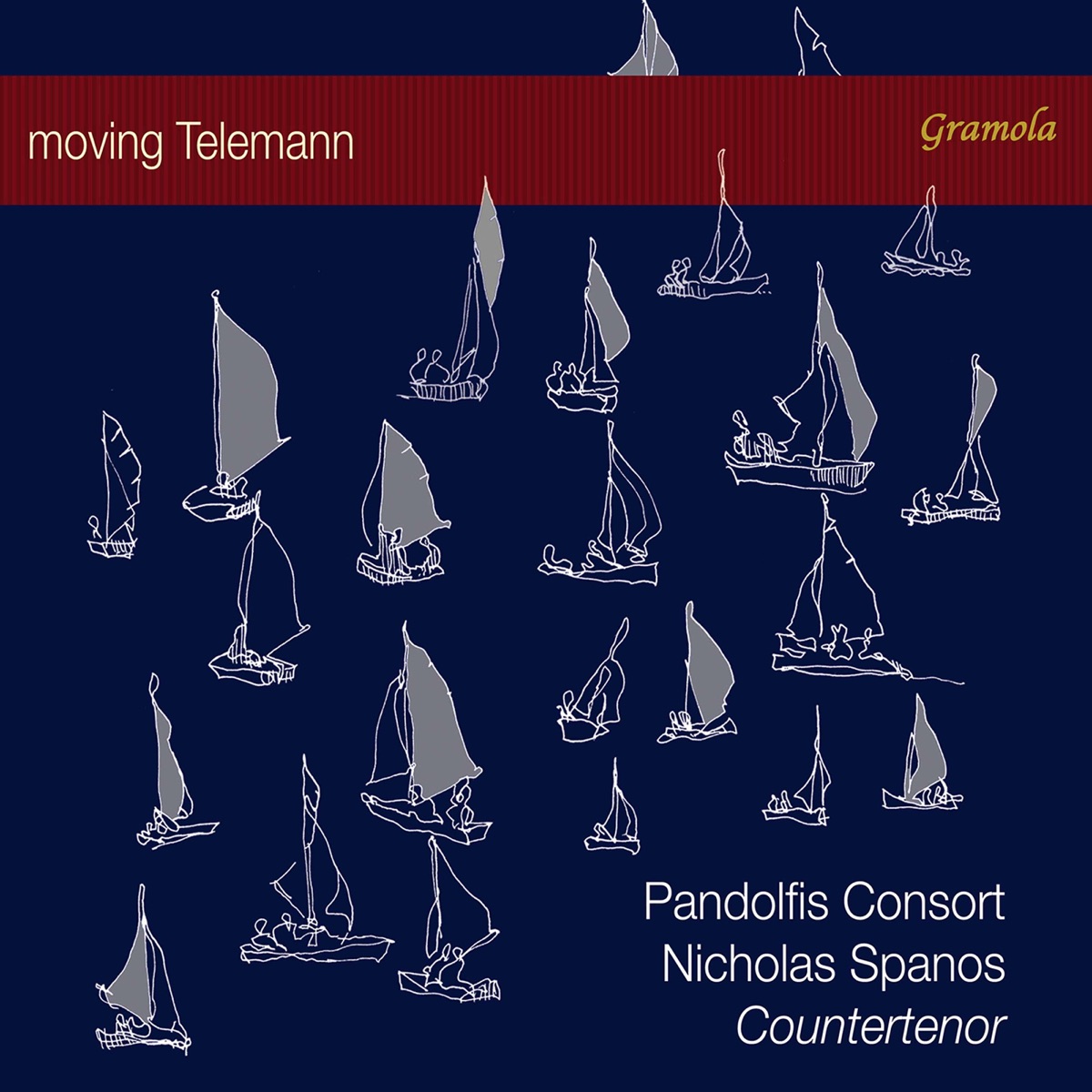 Moving Telemann by Nicholas Spanos & Pandolfis Consort album cover