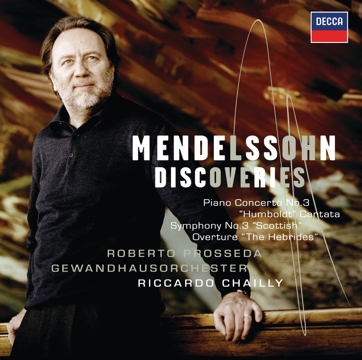 Mendelssohn Discoveries by Roberto Prosseda, Gewandhausorchester Leipzig & Riccardo Chailly album cover