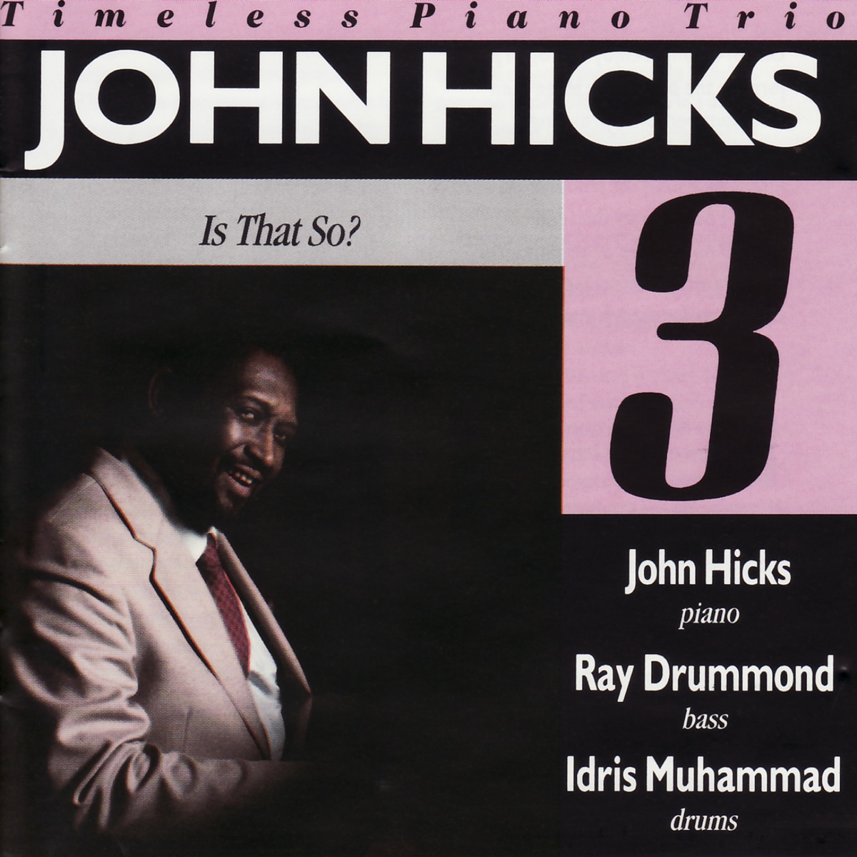 Is That So by John Hicks Trio album cover