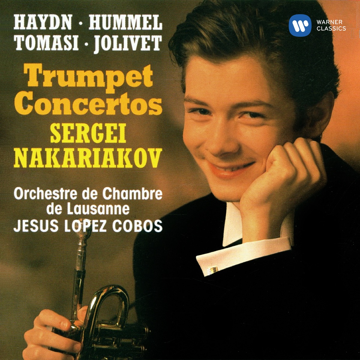 Haydn, Hummel, Tomasi & Jolivet: Trumpet Concertos by Jesús López-Cobos, Orchestre de Chambre de Lausanne & Sergei Nakariakov album cover