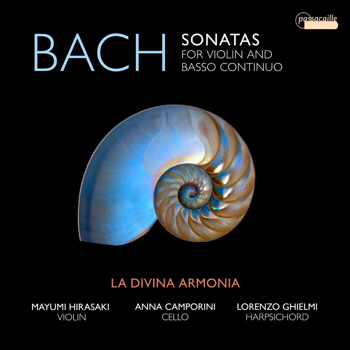 Bach: Sonatas for Violin and Basso Continuo, BWV 1021-1024 by Lorenzo Ghielmi, La Divina Armonia, Mayumi Hirasaki & Anna Camporini album cover