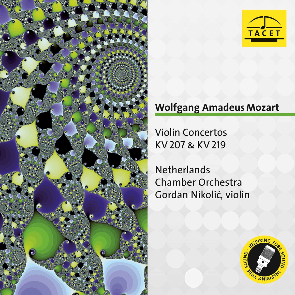 Mozart: Violin Concertos Nos. 1 & 5 by Gordan Nikolic & Netherlands Chamber Orchestra album cover