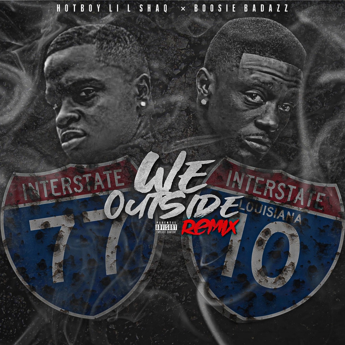 We Outside (Remix) - Single by HotBoy Shaq & Boosie Badazz album cover