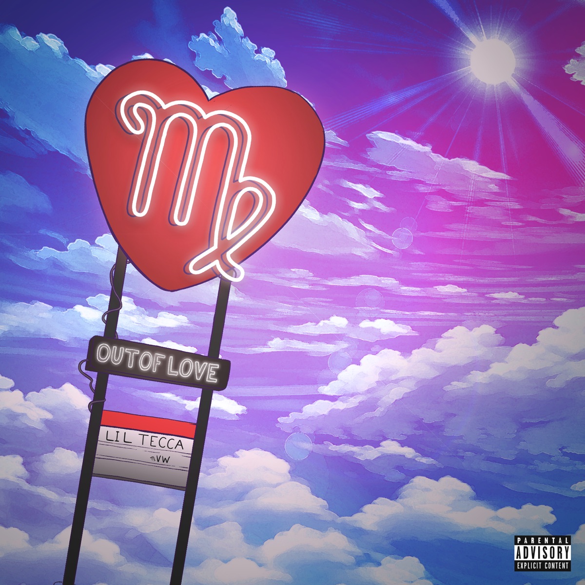 Out of Love (feat. Internet money) - Single by Lil Tecca album cover