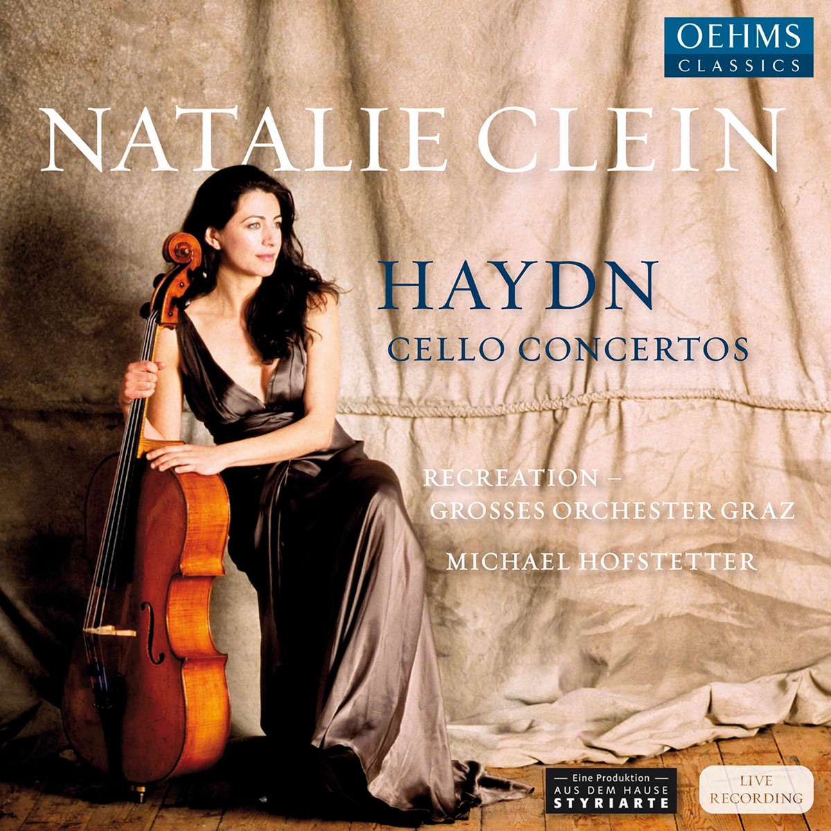 Haydn: Cello Concertos Nos. 1 - 2 & Symphony No. 13 in D Major, Hob. I:13 (Live) by Natalie Clein, recreation - Großes Orchester Graz & Michael Hofstetter album cover