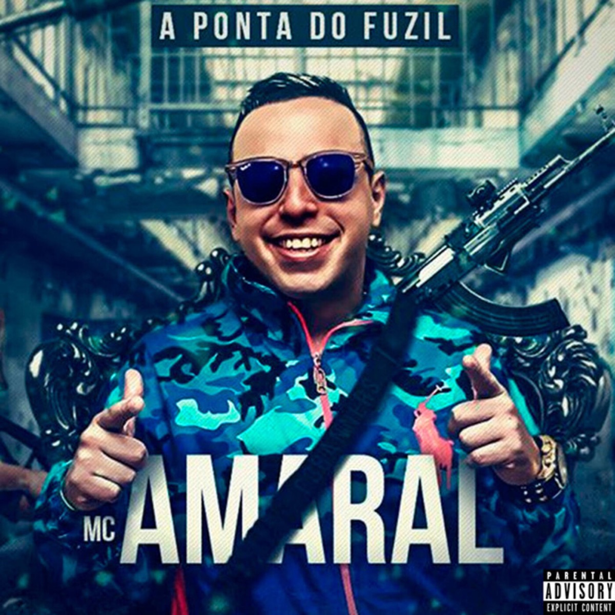 A Ponta do Fuzil - Single by MC Amaral album cover