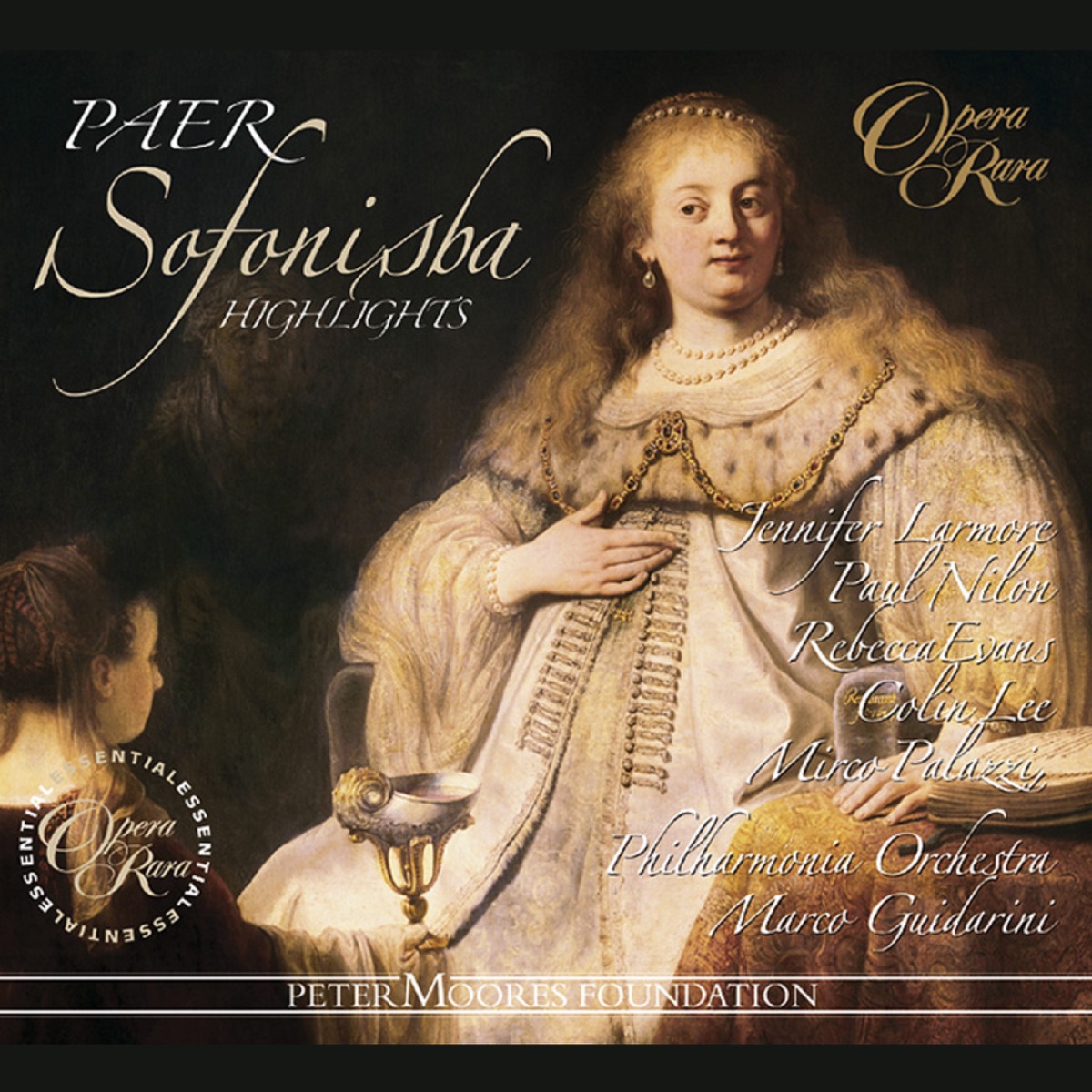 Paer: Sofonisba by Mirco Palazzi, Marco Guidarini, Jennifer Larmore, Philharmonia Orchestra, Rebecca Evans, Colin Lee & Paul Nilon album cover