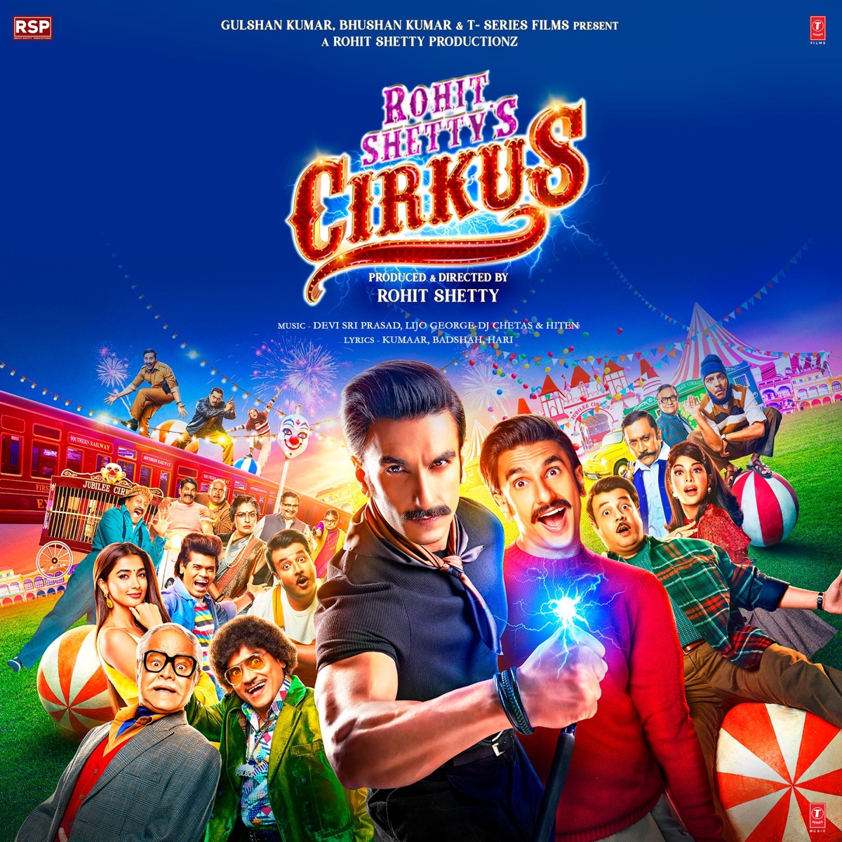Cirkus (Original Motion Picture Soundtrack) by Lijo George-Dj Chetas, Kumaar, Hari, Devi Sri Prasad, Hiten & Badshah album cover