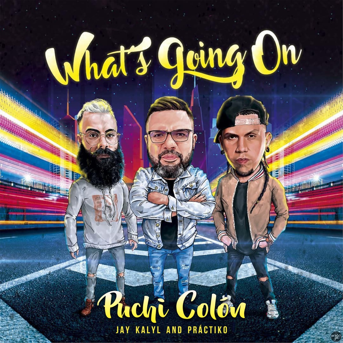 What's Going On - Single by Puchi Colón, Práctiko & Jay Kalyl album cover